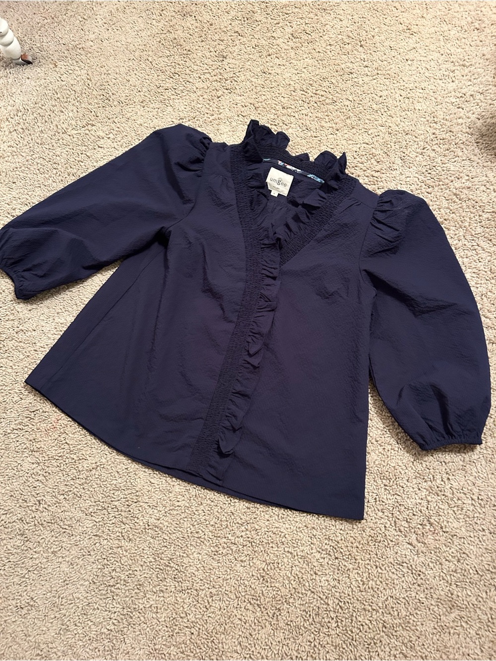 Umgee navy blouse